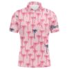 Pink Neon Tiger Stripes Background Men’s Golf Polo Shirts Custom Golf Shirt For Men, Best Golf Gifts, Golf Polo Shirt, Golf Shirts