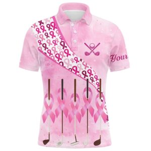 Pink Ribbon Golf Clubs Men Golf Polo&hellip;