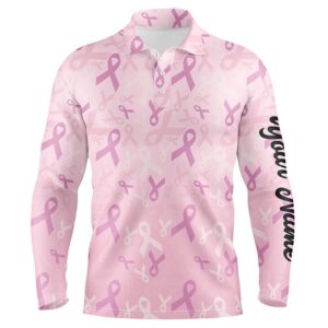 Pink Ribbon Pattern Breast Cancer Awareness Golf&hellip;
