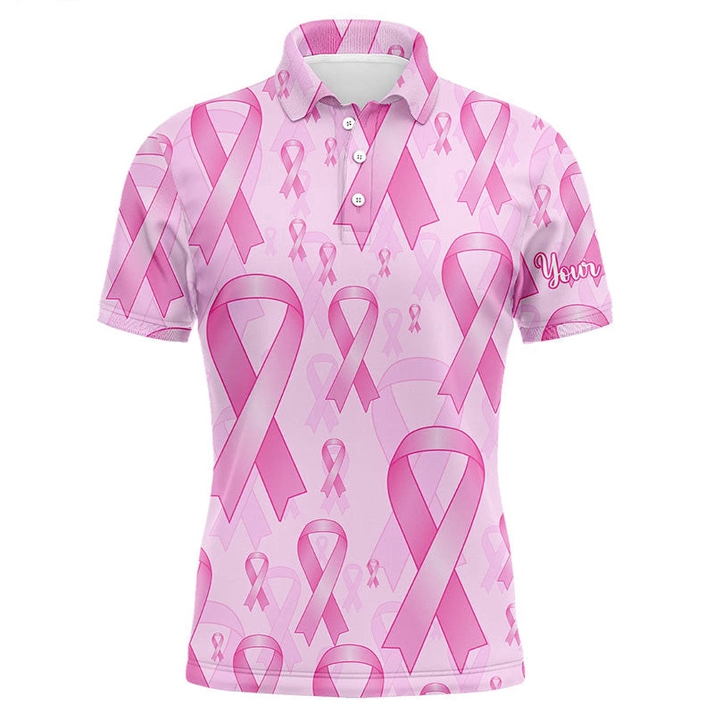 Pink Ribbons Breast Cancer Awareness Background Men’s Golf Polo Shirts Custom Golf Outfits For Men’s, Golf Polo Shirt, Golf Shirts Pink Ribbons Breast Cancer Awareness Background Men’s Golf Polo Shirts Custom Golf Outfits For Men’s, Golf Polo Shirt, Golf Shirts