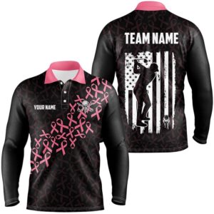 Pink Ribbons Breast Cancer Awareness Men’s Golf&hellip;