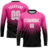 Pink White Black Sublimation Soccer Uniform Jersey, Custom Team Soccer Jersey Shirt
