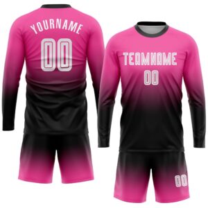 Pink White Black Sublimation Long Sleeve Fade Fashion Soccer Uniform Jersey Custom Team Soccer Jersey Shirt 2 b4k6gy.jpg