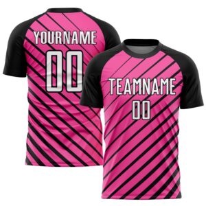 Pink White Black Sublimation Soccer Uniform Jersey,&hellip;