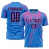 Powder Blue Navy Sublimation Soccer Uniform Jersey, Custom Team Soccer Jersey Shirt