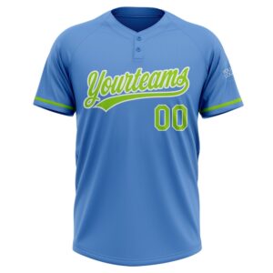 Powder Blue Neon Green White Two Button Unisex Softball Jersey Custom Team Softball Jersey 2 v3ti1v.jpg