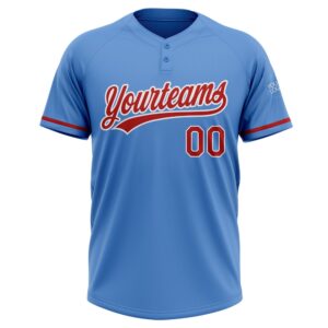 Powder Blue Red White Two Button Unisex Softball Jersey Custom Team Softball Jersey 2 hthyfj.jpg