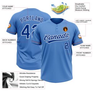 Powder Blue Royal White Two Button Unisex Softball Jersey Custom Team Softball Jersey 3 umph1h.jpg