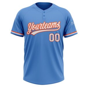 Powder Blue White Orange Two Button Unisex Softball Jersey Custom Team Softball Jersey 2 z4we2u.jpg