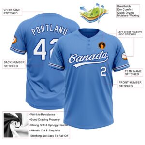 Powder Blue White Royal Two Button Unisex Softball Jersey Custom Team Softball Jersey 3 t0njgo.jpg