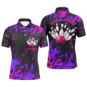 Purple And Pink Camo Bowling Team Shirts&hellip;