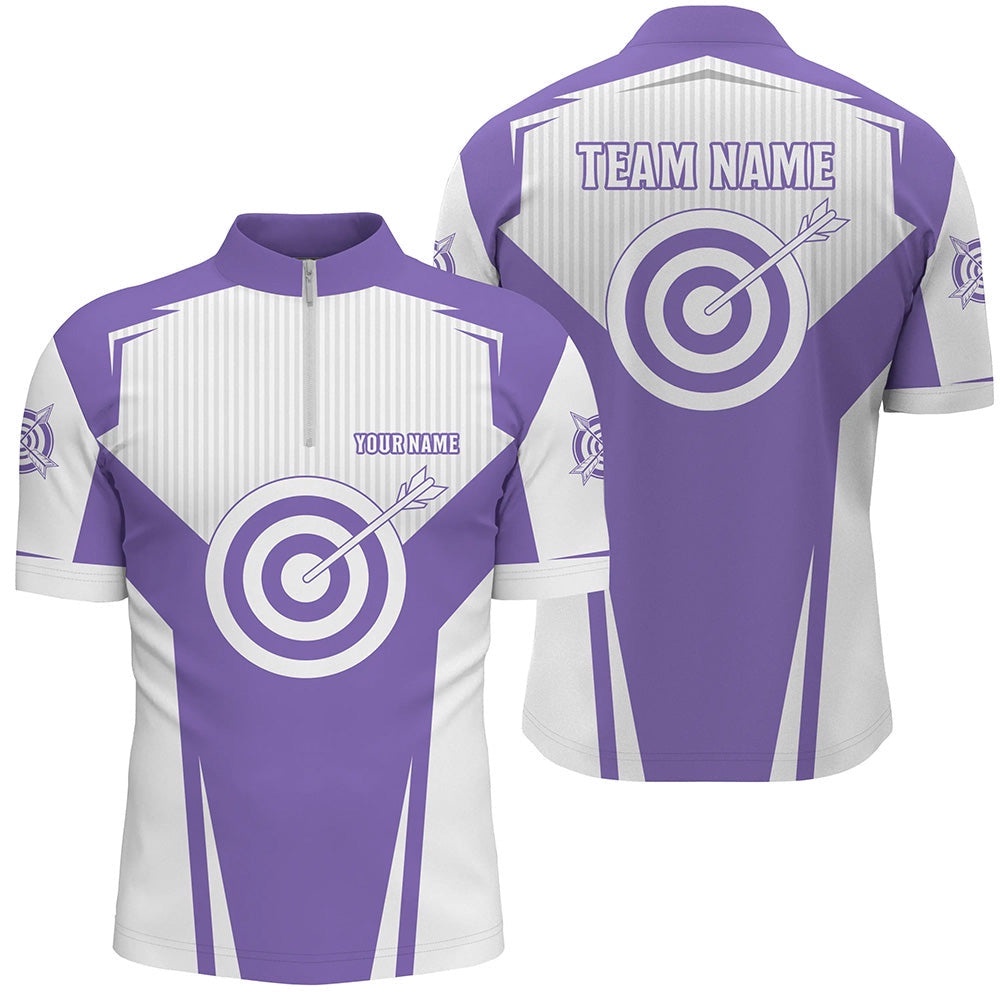 Purple Archery Jerseys Men Jersey Shirts Custom Team Name Archery Uniform Jerseys, Custom Archery Team Shirt