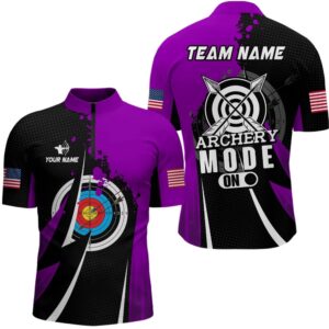 Purple Archery Mode Men Jersey Shirts Custom&hellip;