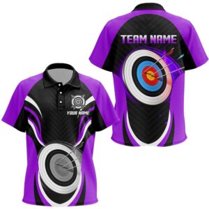 Purple Archery Polo Archery Target Custom Polo&hellip;