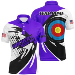 Purple Archery Polo Men Polo Shirts Custom&hellip;