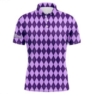 Purple Argyle Halloween Seamless Pattern Custom Men’s&hellip;
