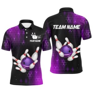 Purple Bowling Shirts Men Women Bowling Team&hellip;