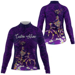 Purple Cycling Jersey Women With Pockets Full&hellip;