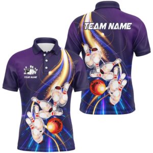 Purple Light Bowling Polo Shirt Bowling Polo,&hellip;