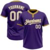 Purple Old Gold Black Gradient Fashion Two Button Unisex Softball Jersey, Custom Team Softball Jersey