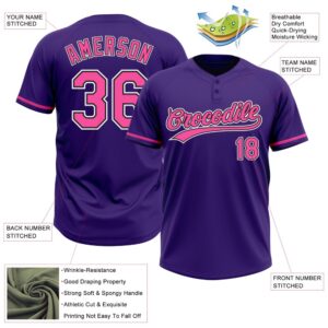 Purple Pink Black Two Button Unisex Softball Jersey Custom Team Softball Jersey 3 ajqgvk.jpg