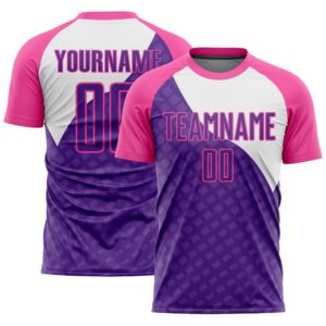 Purple Pink White Curve Lines Sublimation Soccer&hellip;