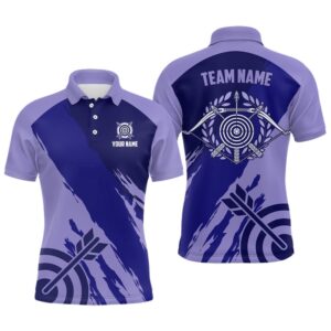 Purple Polo Archery Men Polo Shirts Custom&hellip;