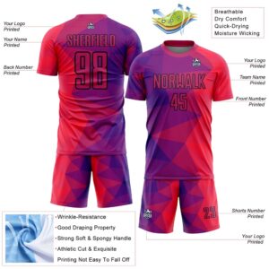 Purple Red Black Geometric Shapes Sublimation Soccer Uniform Jersey Custom Team Soccer Jersey Shirt 3 e6zxai.jpg
