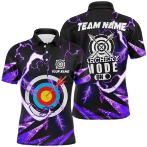 Purple Thunder Archery Mode On Men Polo&hellip;