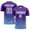 Purple White Hot Pink Sublimation Soccer Uniform Jersey, Custom Team Soccer Jersey Shirt
