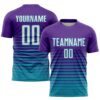 Purple Yellow Sublimation Soccer Uniform Jersey, Custom Team Soccer Jersey Shirt