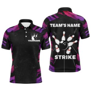 Red And Purple Bowling Shirts For Men&hellip;