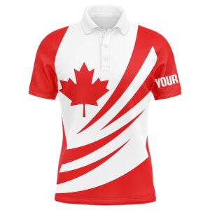Red And White Canadian Flag Men’s Golf&hellip;