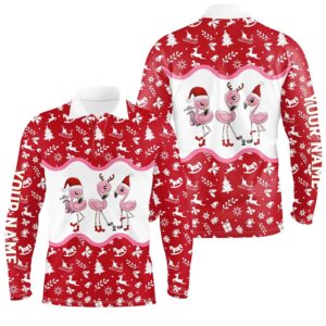 Red And White Christmas Pattern Men Golf&hellip;