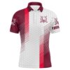 Red And White Golf Ball Men’s Golf Polo Shirts Custom Golf Outfits Men For Men, Golf Polo Shirt, Golf Shirts