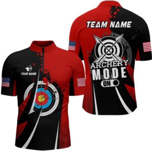 Red Archery Mode Men Jersey Shirts Custom&hellip;