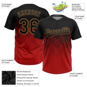 Red Black Old Gold 3D Pattern Two Button Unisex Softball Jersey Custom Team Softball Jersey 3 vvmj8x.jpg