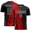 Red Black White Royal Sublimation Dutch Flag Soccer Uniform Jersey, Custom Team Soccer Jersey Shirt