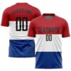 Red Black White Snake Skin Sublimation Soccer Uniform Jersey, Custom Team Soccer Jersey Shirt