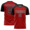 Red Black Yellow Sublimation Soccer Uniform Jersey, Custom Team Soccer Jersey Shirt
