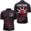 Red Bowling Shirts For Men And Women Red Bowling Team Jersey Bowlers Outfits, Custom Bowling Team Jersey Shirt