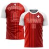 Red Crimson White Sublimation Soccer Uniform Jersey, Custom Team Soccer Jersey Shirt