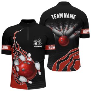 Red Flame Bowling Jersey For Men Bowling&hellip;