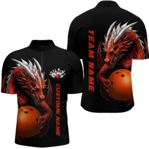 Red Flame Bowling Team Jersey, Dragon Bowling&hellip;