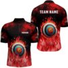 Red Archery Mode Men Jersey Shirts Custom Archery Jerseys Team Shirts, Custom Archery Team Shirt