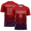 Red Navy White Sublimation Soccer Uniform Jersey, Custom Team Soccer Jersey Shirt