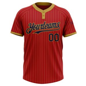 Red Old Gold Pinstripe Navy Two Button&hellip;