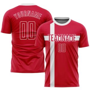 Red Red White Sublimation Danish Flag Soccer&hellip;