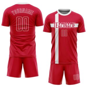 Red Red White Sublimation Danish Flag Soccer&hellip;