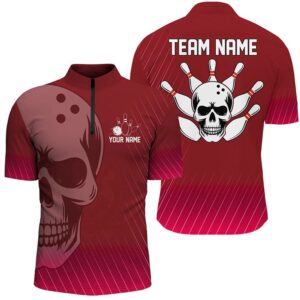 Red Skull Bowling Shirts Men & Women&hellip;